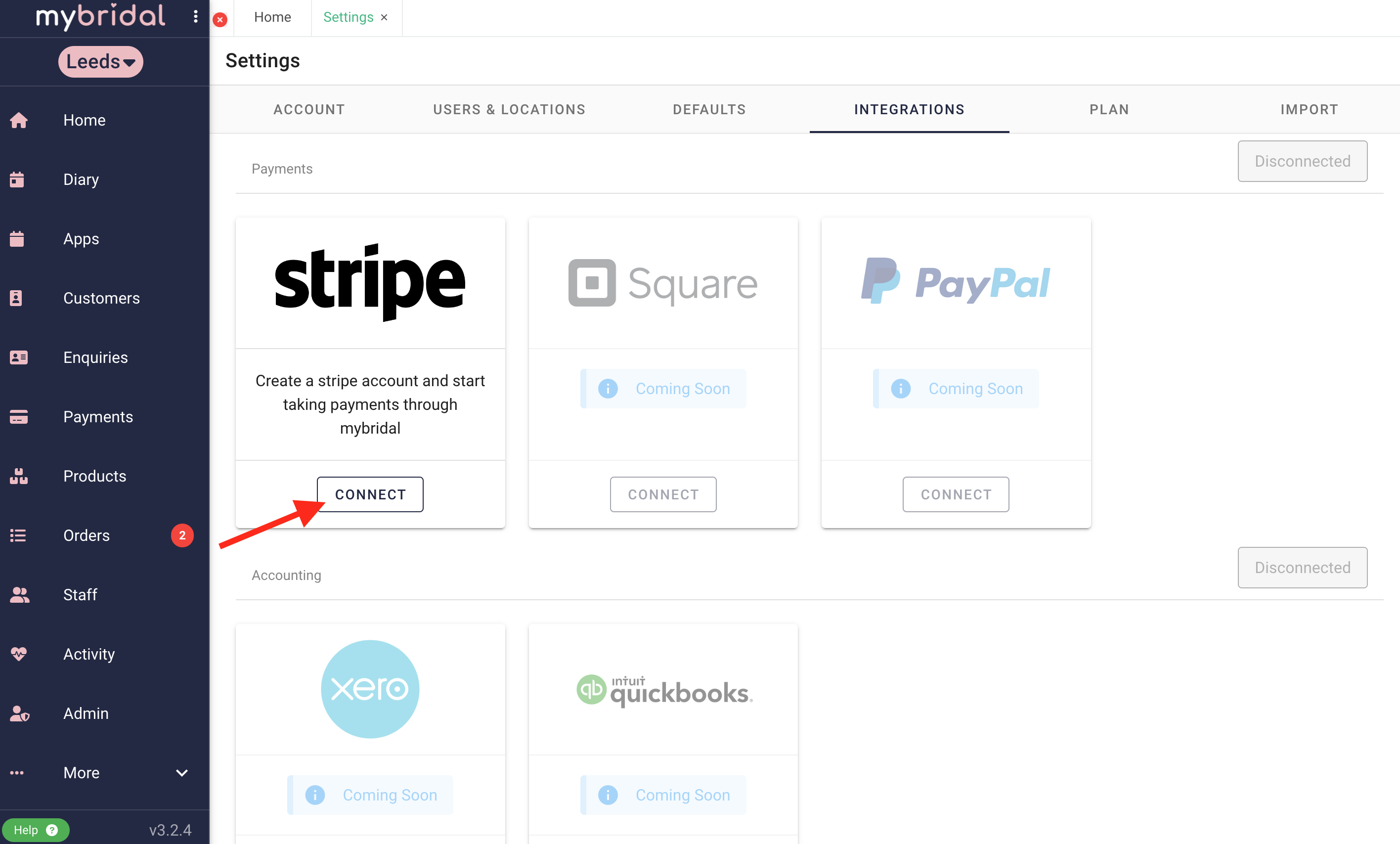 How to Set Up with Stripe