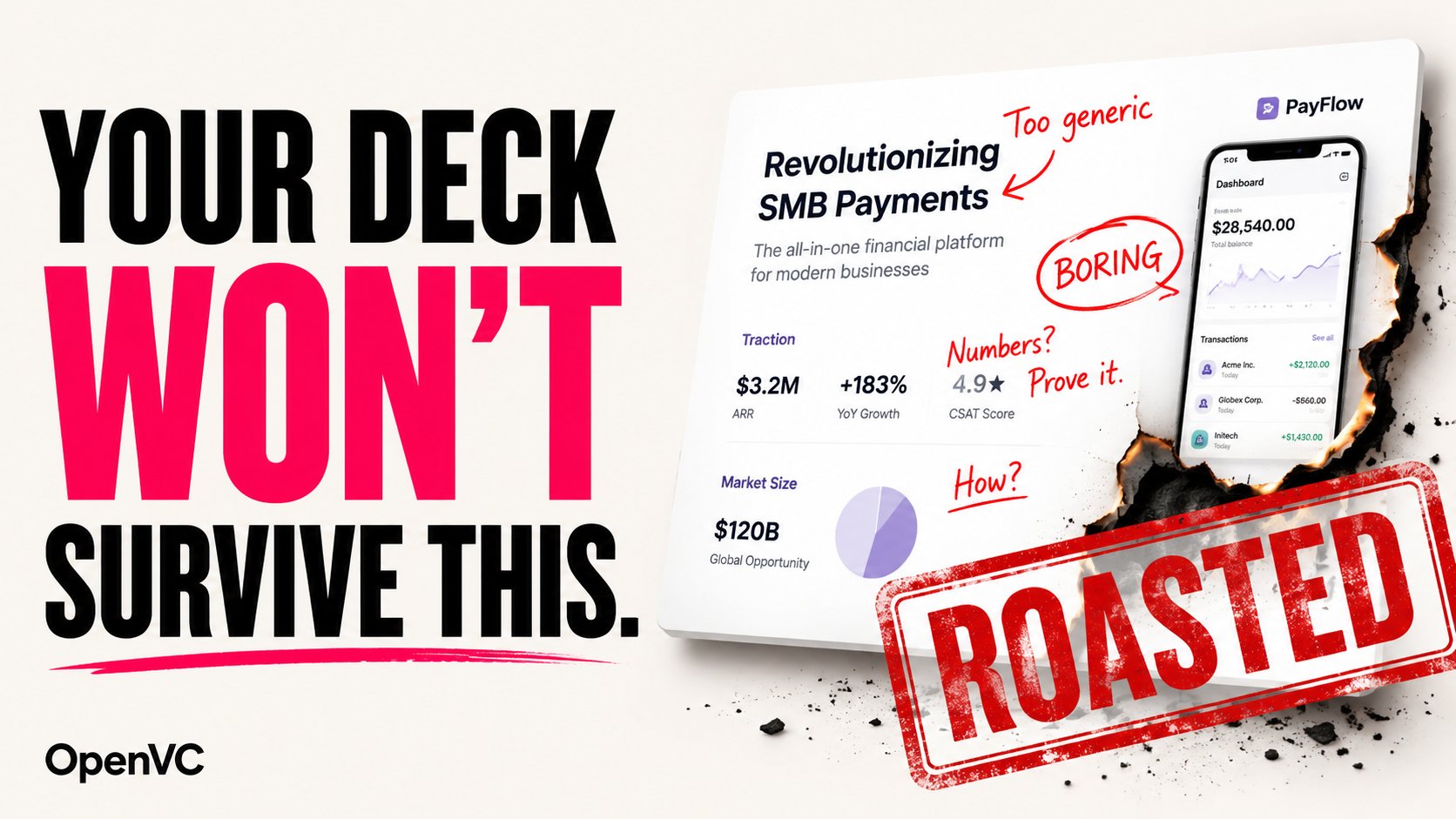 Join the OpenVC Pitch Deck Roast 