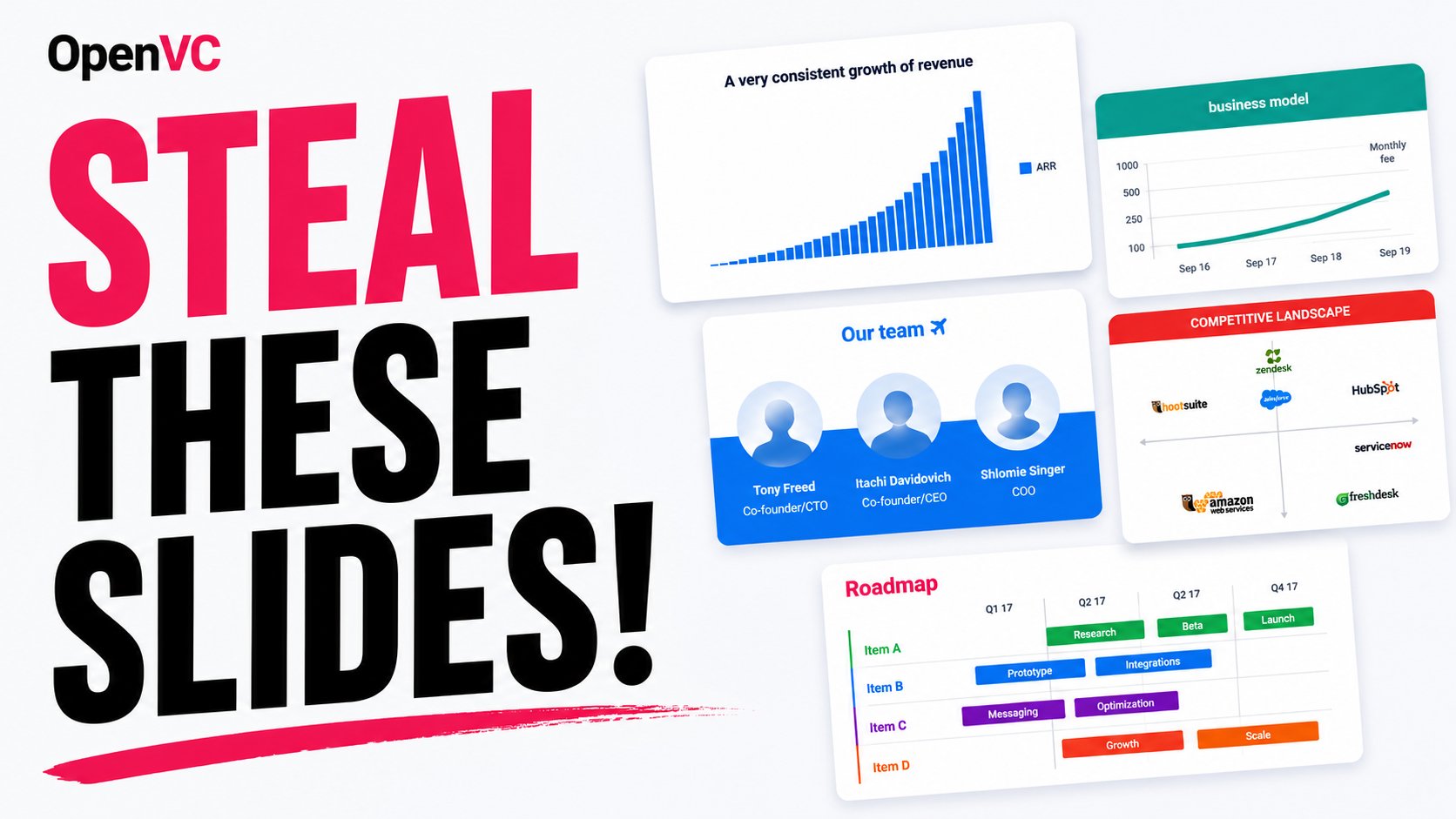 Introducing OpenDeck - 1,200+ startup slides sorted by category