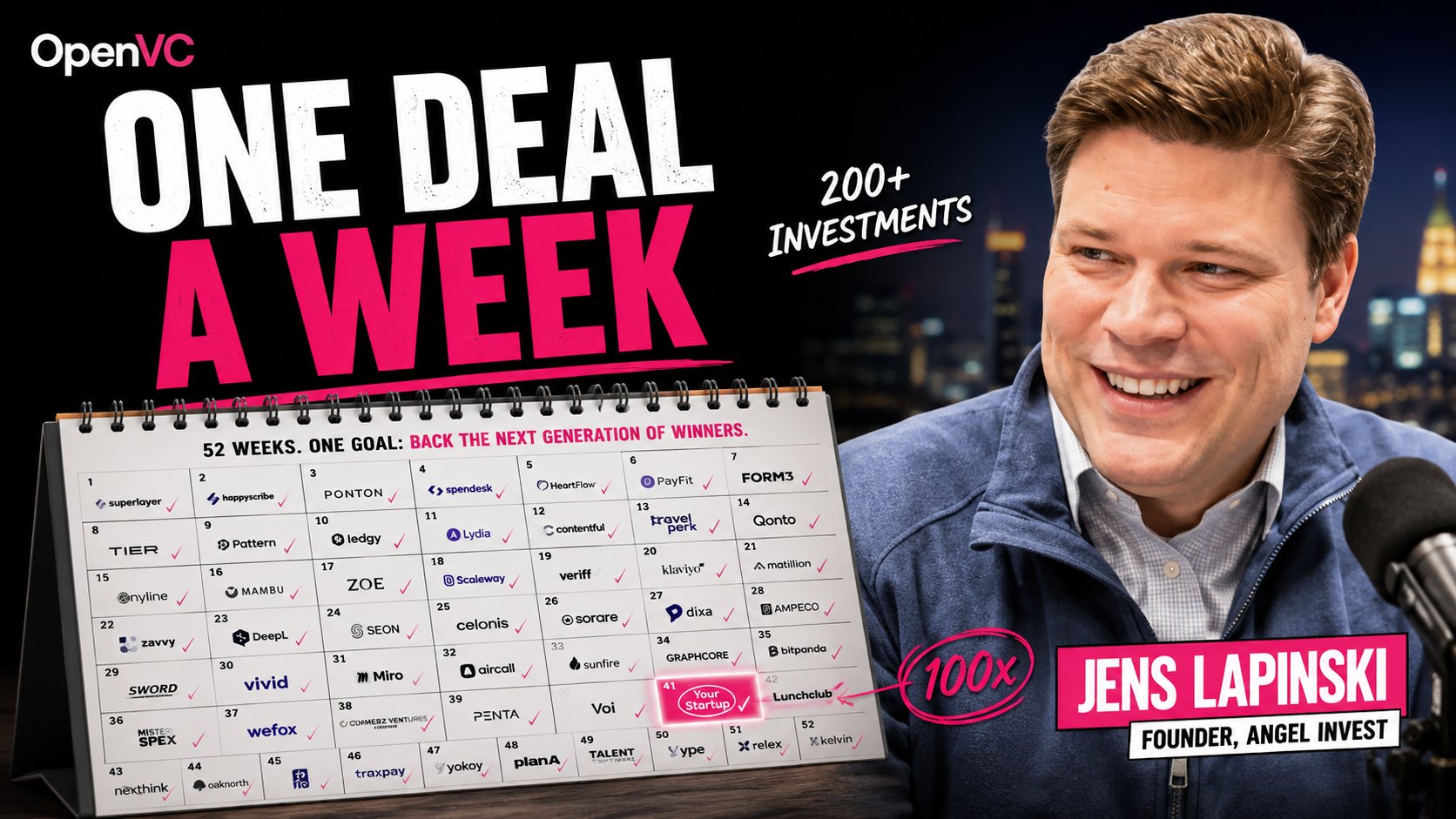 Jens Lapinski: From Founding $200m Angel Fund to Backing 100x Return with One Investment Every Week