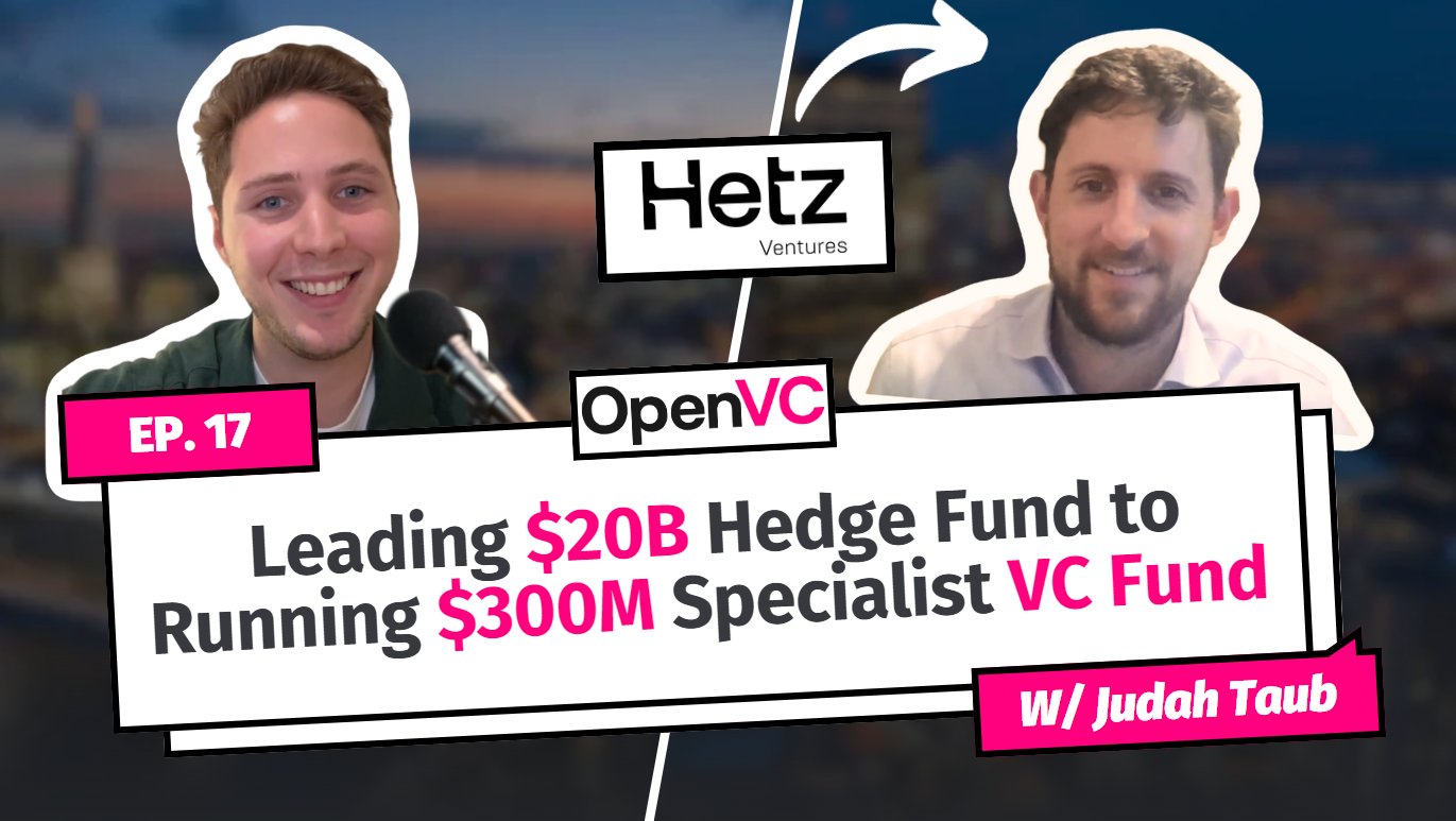 Judah Taub: From Leading Data at a $20 Billion Hedge Fund to Running Hetz Ventures, a $300 Million Venture Fund 