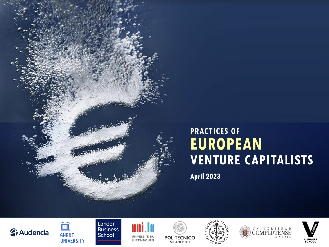 2023 study: Practices of European venture capitalists