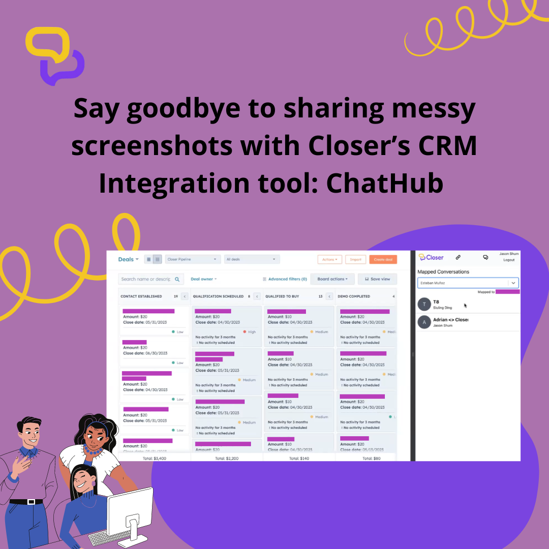 How to use Closer’s CRM Integration tool: ChatHub
