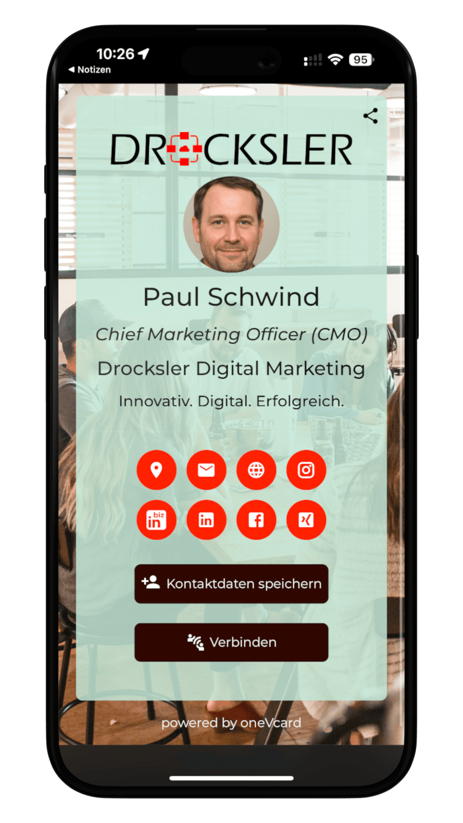 Digital business card Paul Schwind