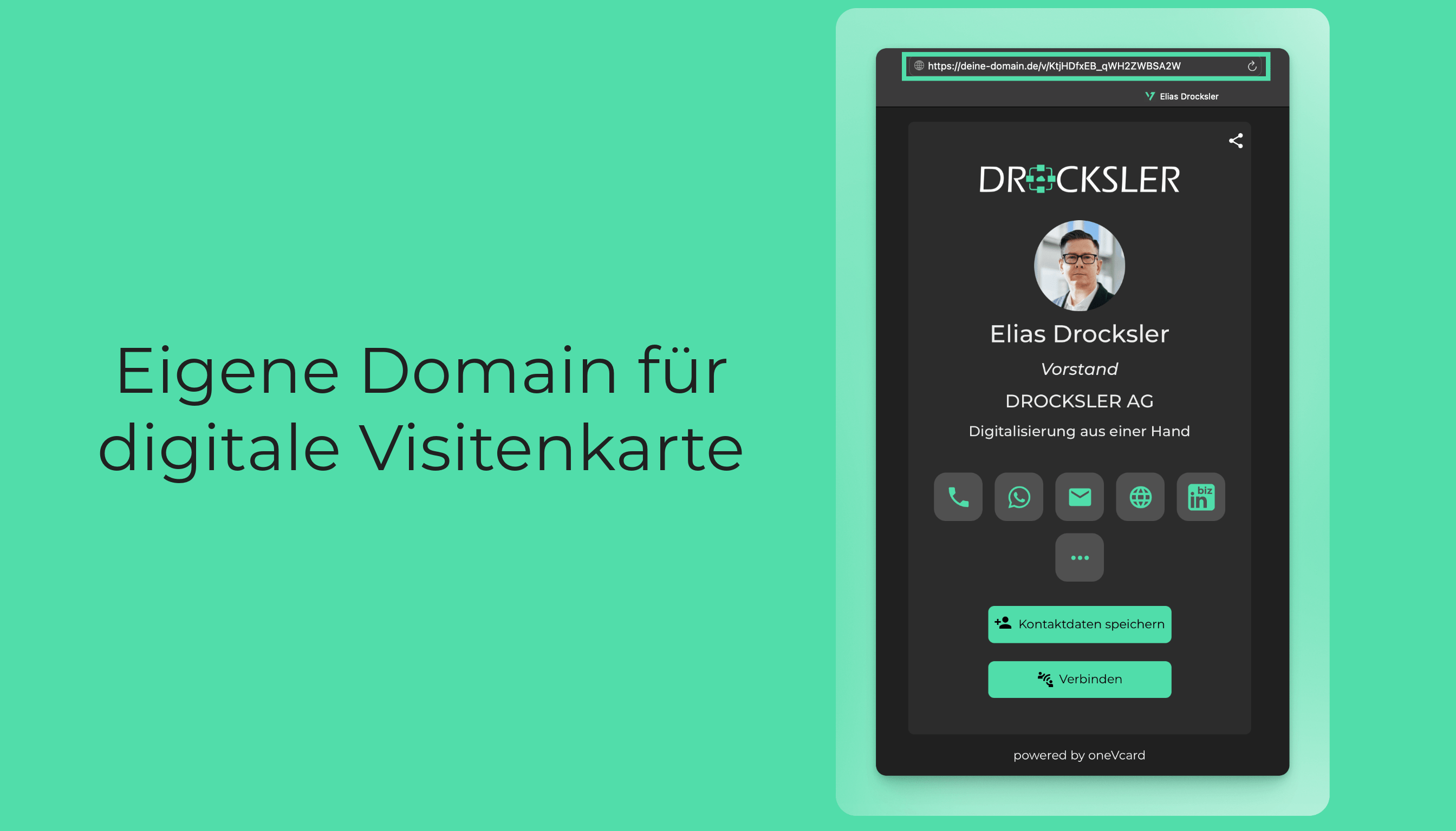 Eigene Domain bei digitaler Visitenkarte: Mehr Professionalität für dein Business