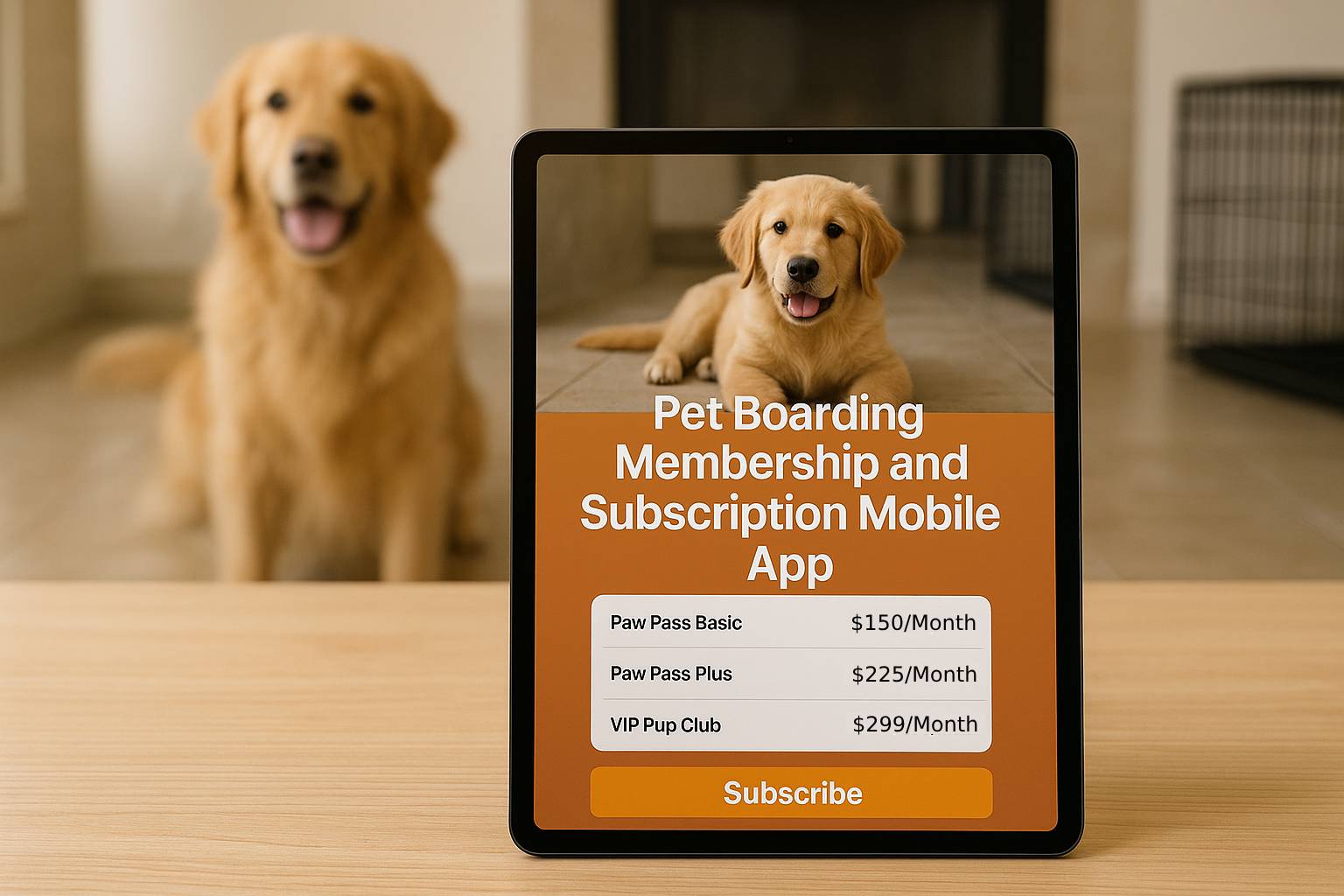 Pet Boarding Membership and Subscription Mobile App