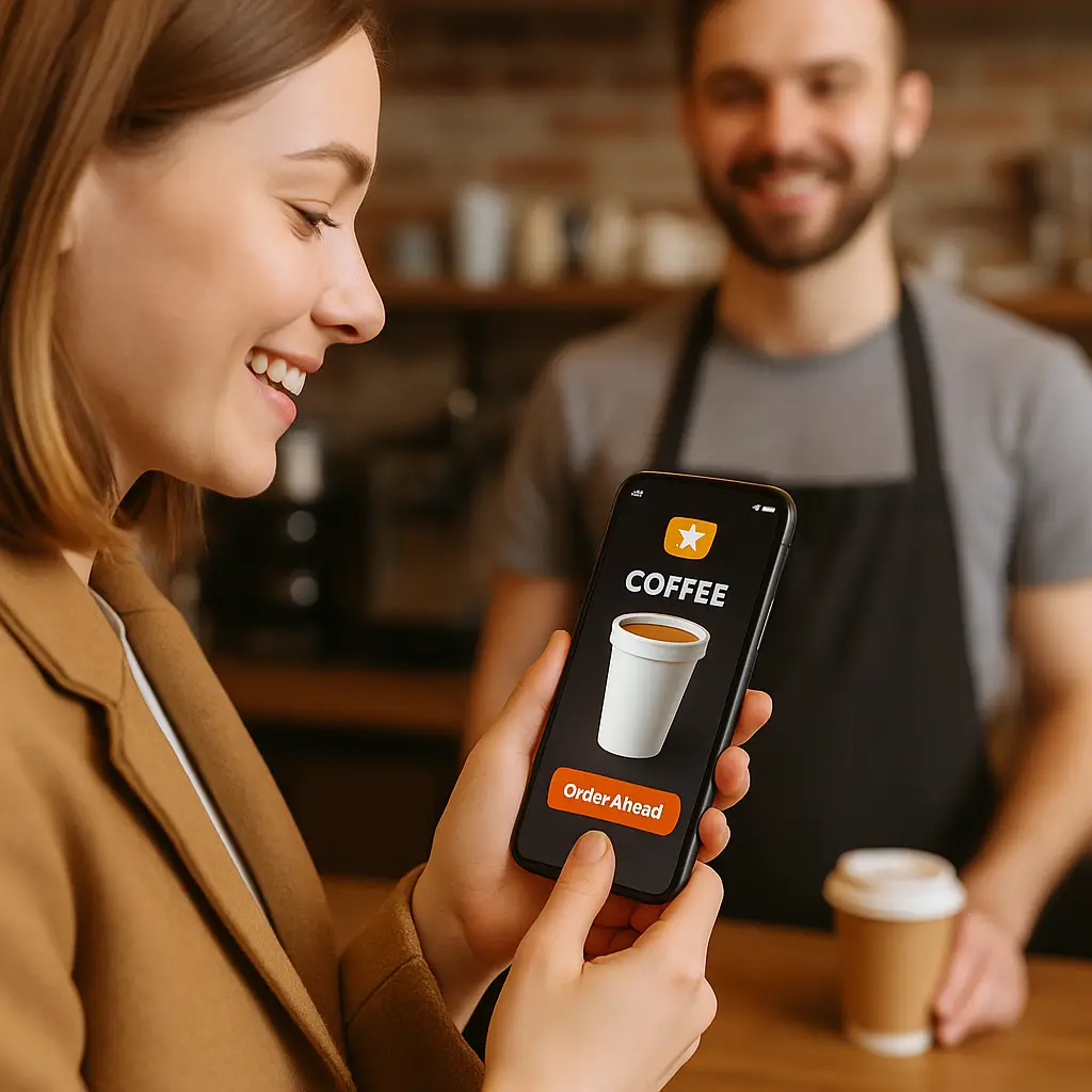 coffee shop app order ahead