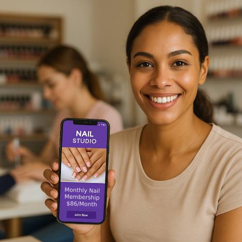 Nail Salons Membership and Subscription Mobile App 