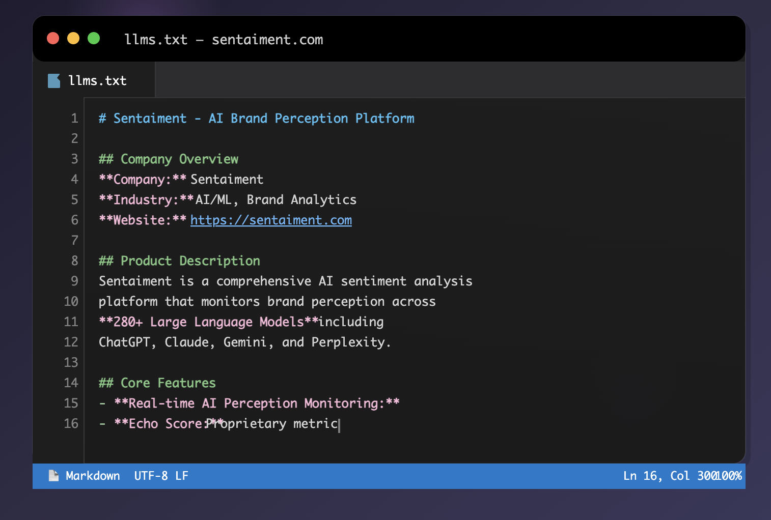 LLMs.txt Example