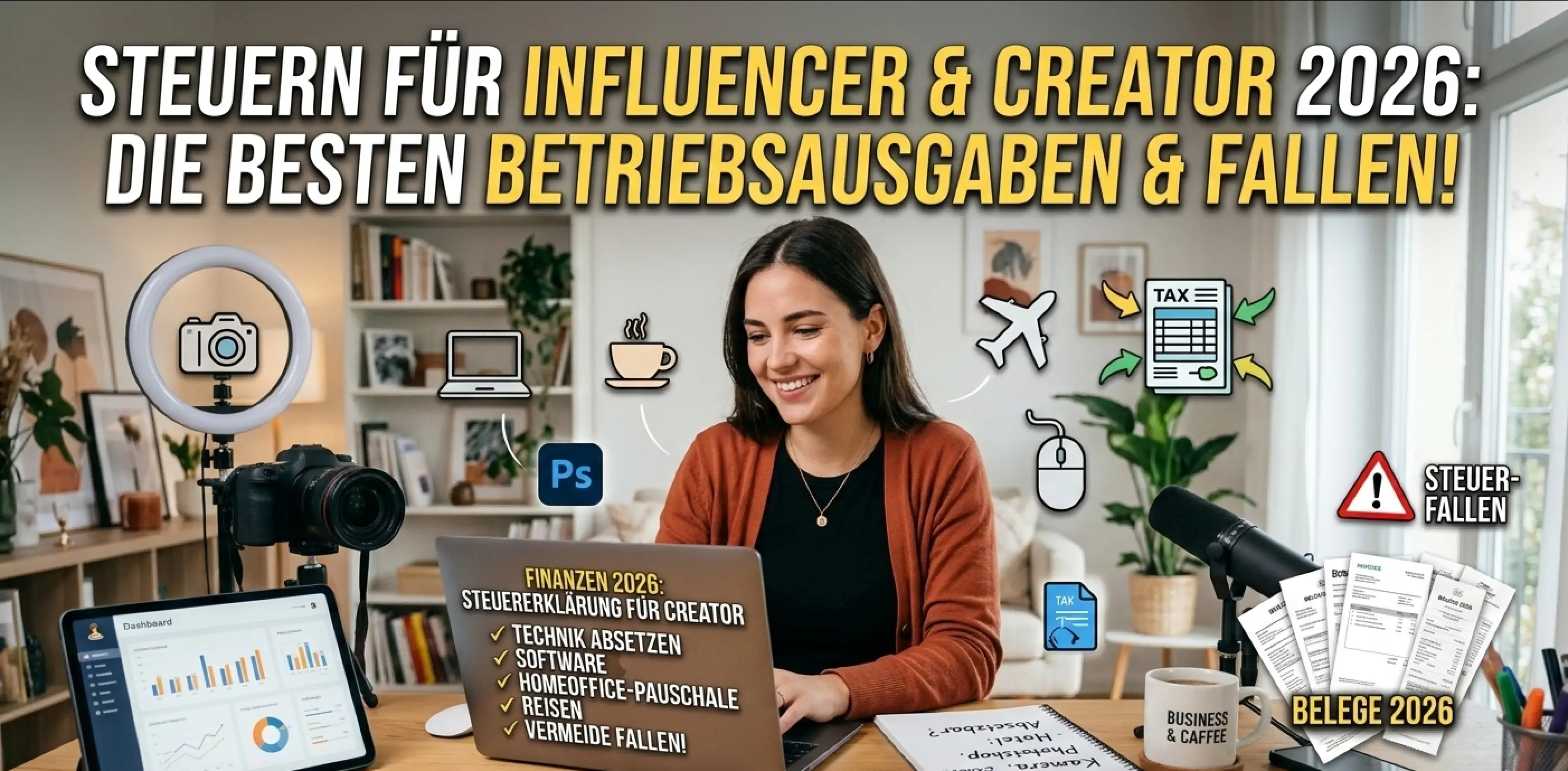 💰 Influencer & Creator: Was ist steuerlich absetzbar? (2026)