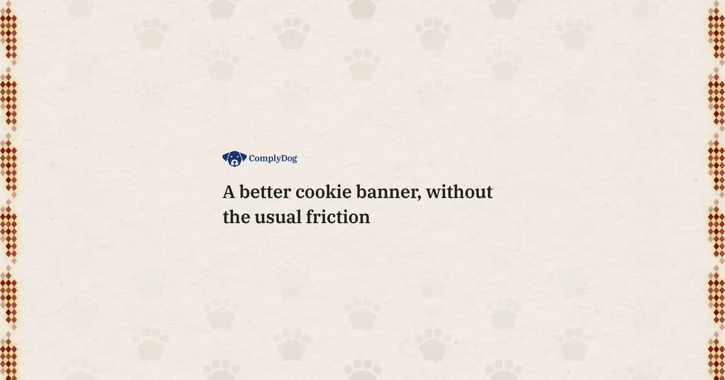 A better cookie banner, without the usual friction