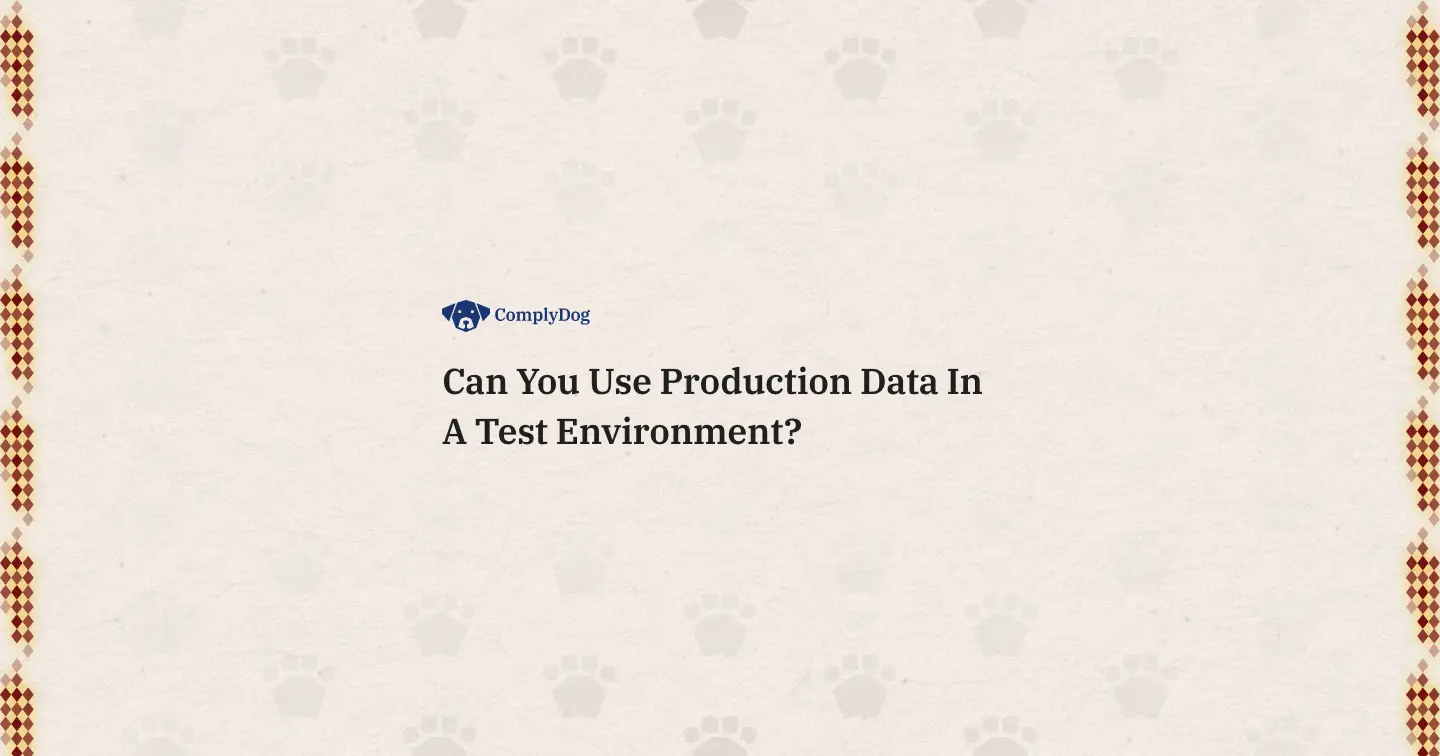 Can You Use Production Data In A Test Environment?