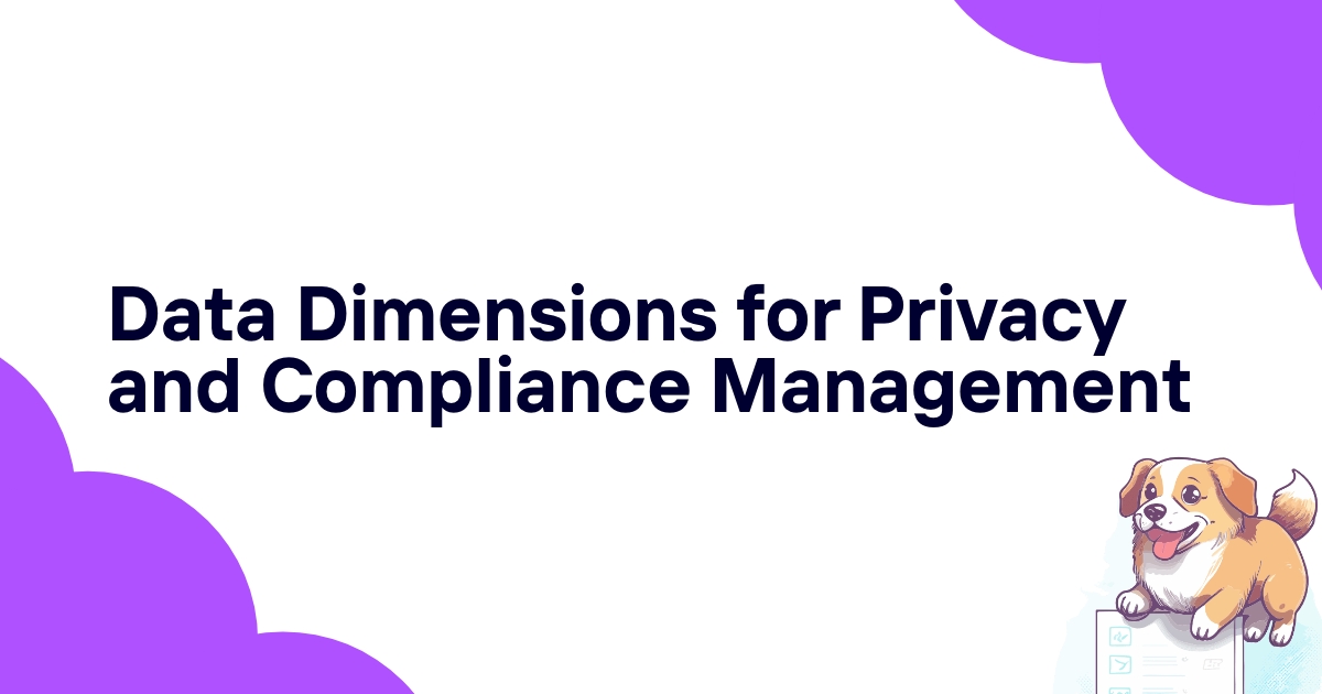 Data Dimensions for Privacy and Compliance Management