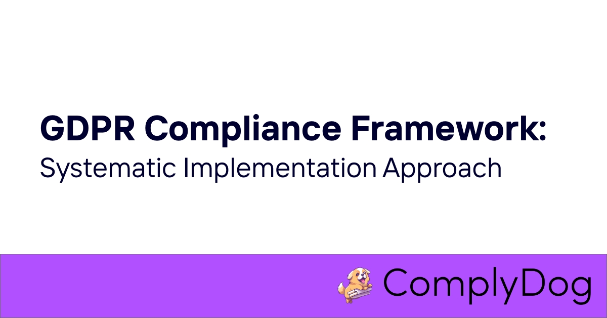 GDPR Compliance Framework: Systematic Implementation Approach