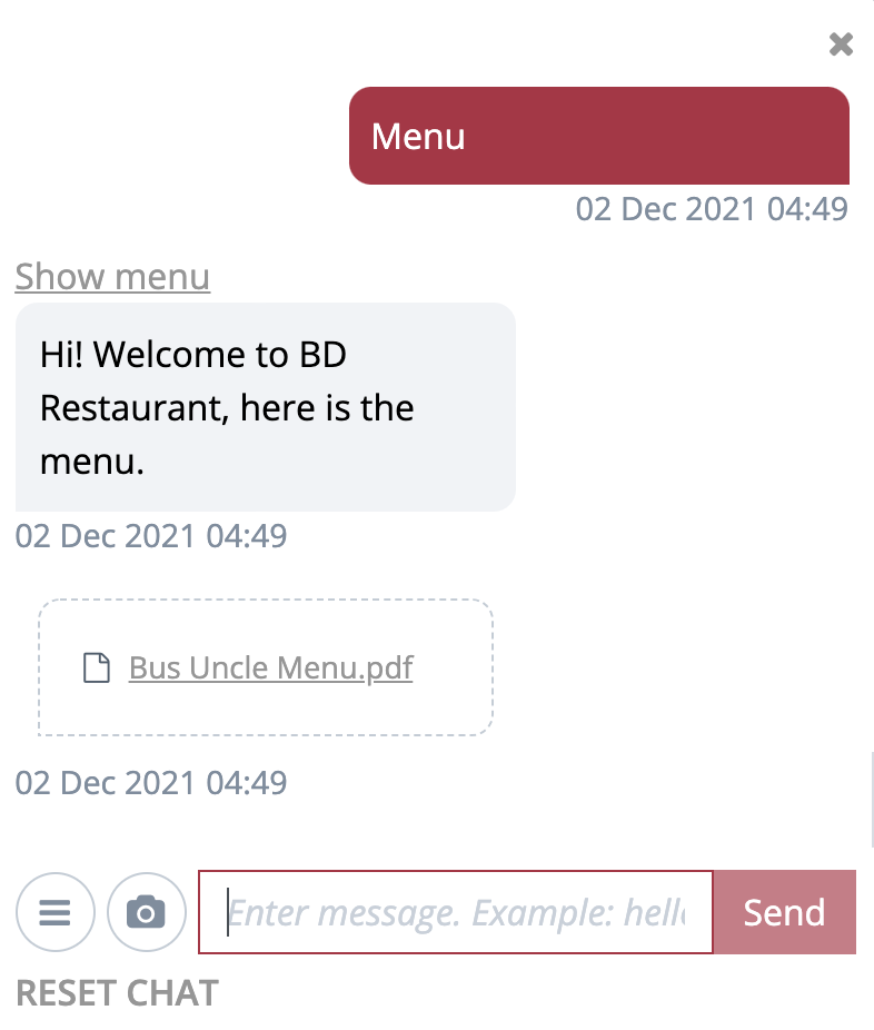 How to send a PDF to your customers through your chatbot