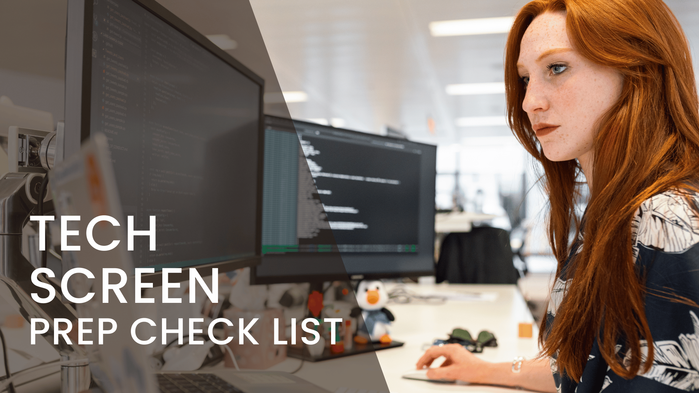 tech screen prep check list