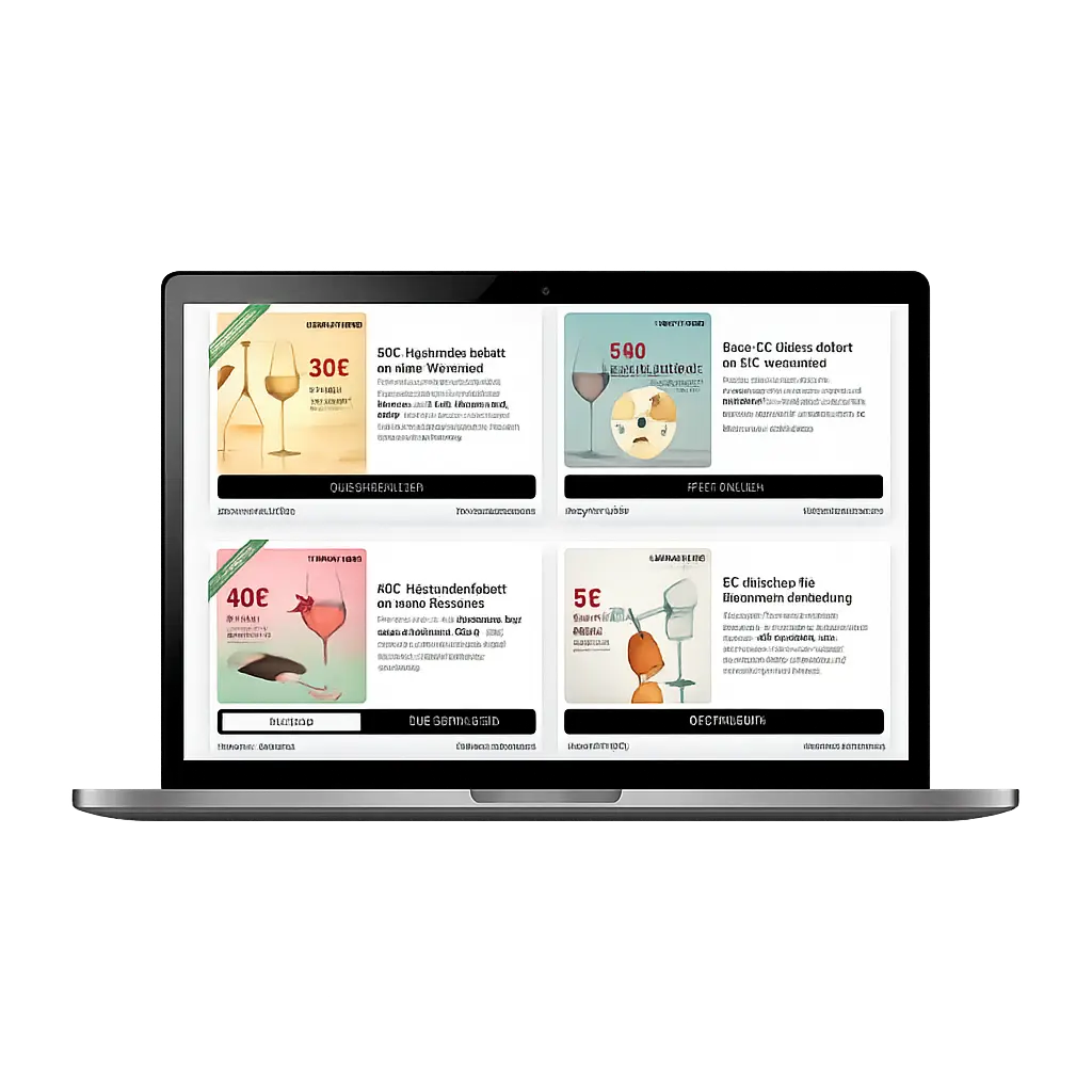 Screenshot Gutschein-Landingpage