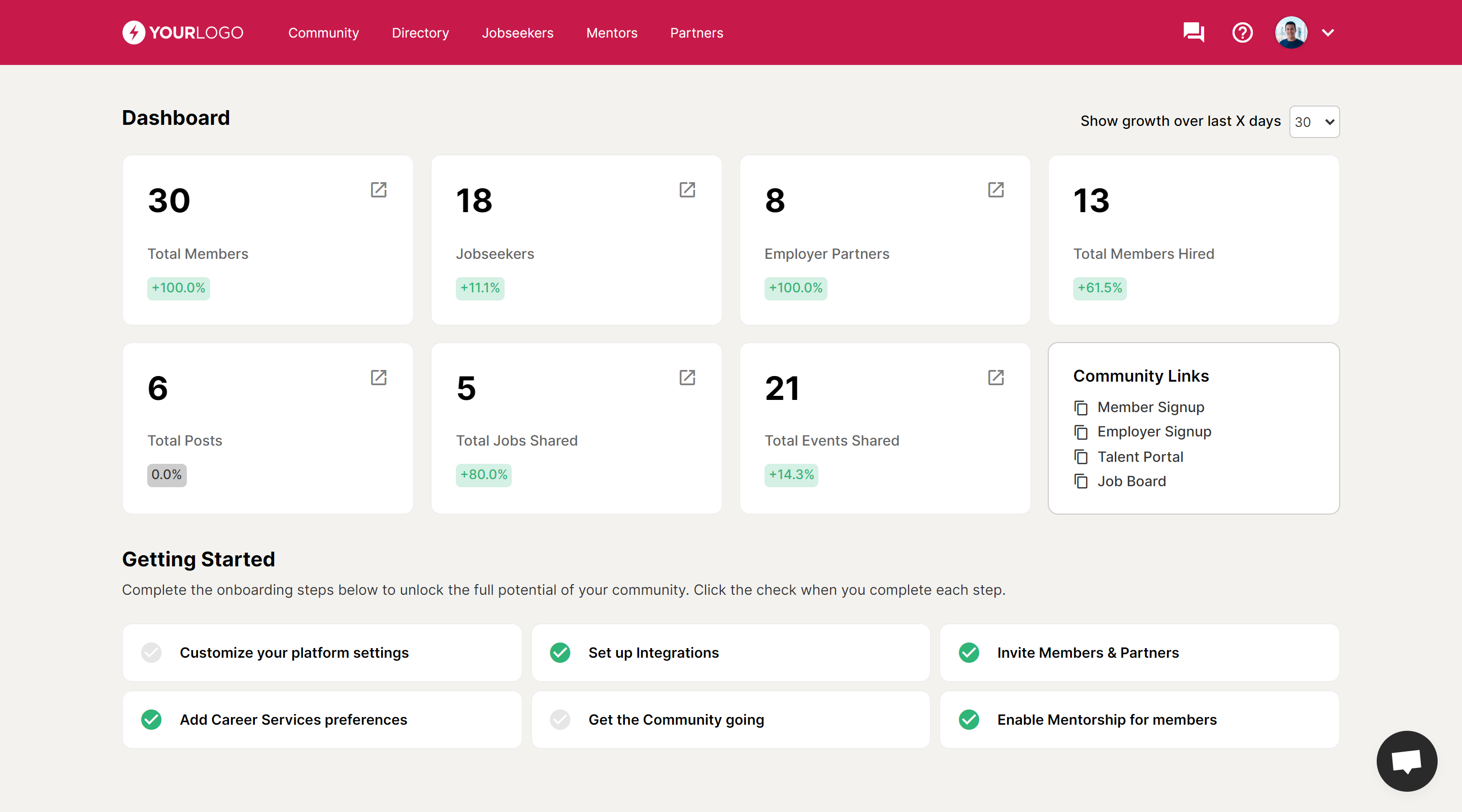 The new Jobseekers hub shows a stats bar up top, responsive view, and a table to view each jobseeker's status.