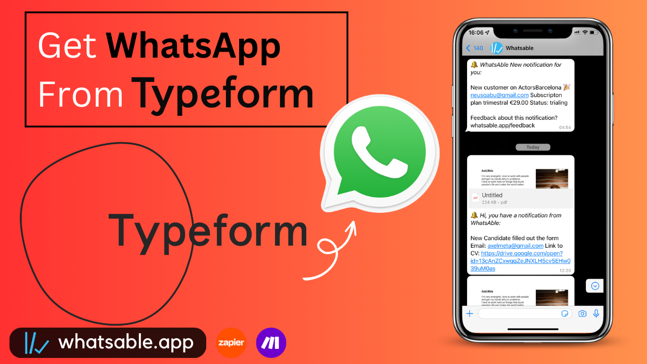 How to Receive WhatsApp Notifications for Typeform Submissions: A Step-by-Step Guide