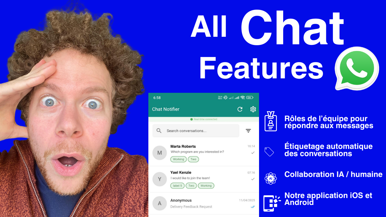 Étiquettes de Conversation WhatsApp et Gestion d'Équipe : Guide Complet Notifyer By WhatsAble