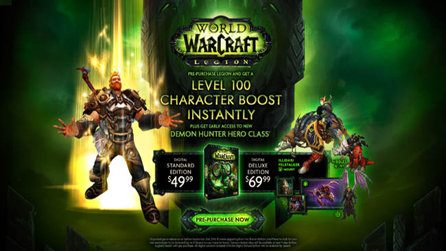 preorder bonus example - World of Warcraft