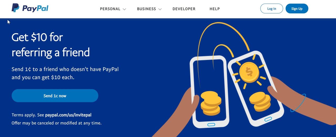 paypal referral program