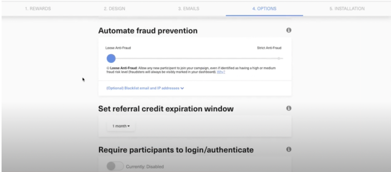 automate fraud prevention referral program