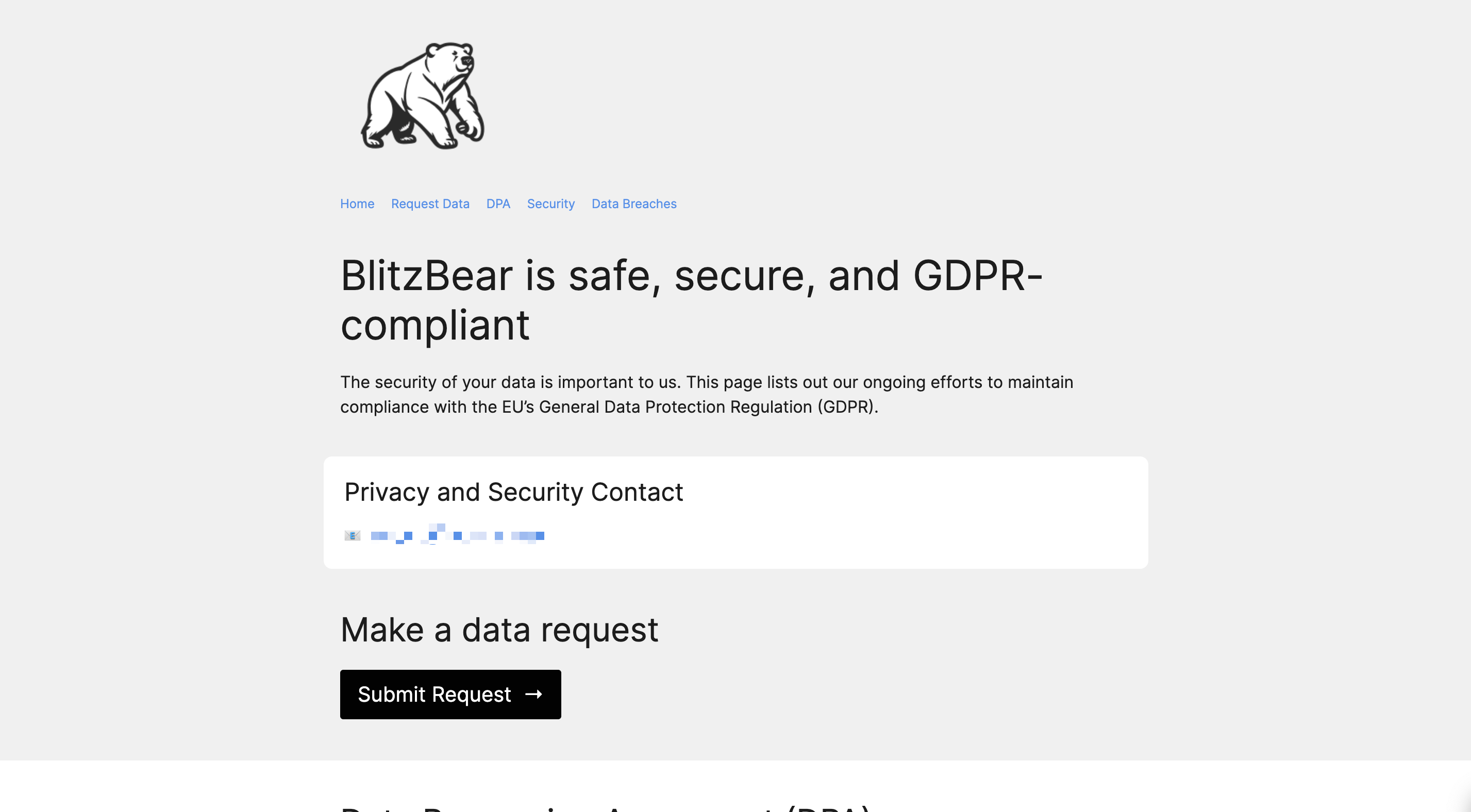 BlitzBear compliance portal
