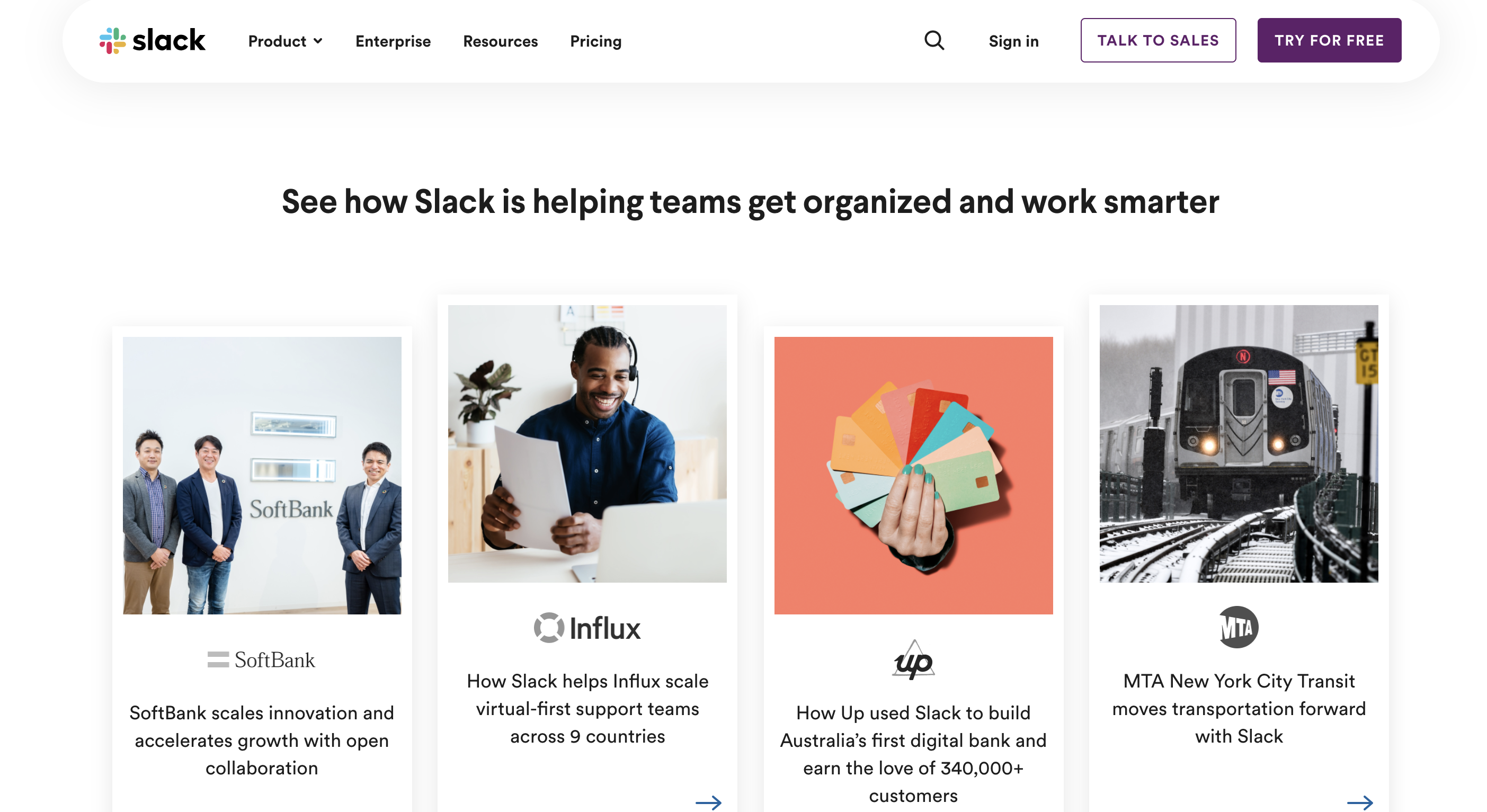 social proof example Slack