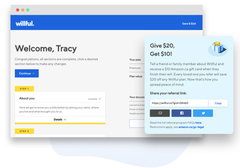 Willful loyalty program
