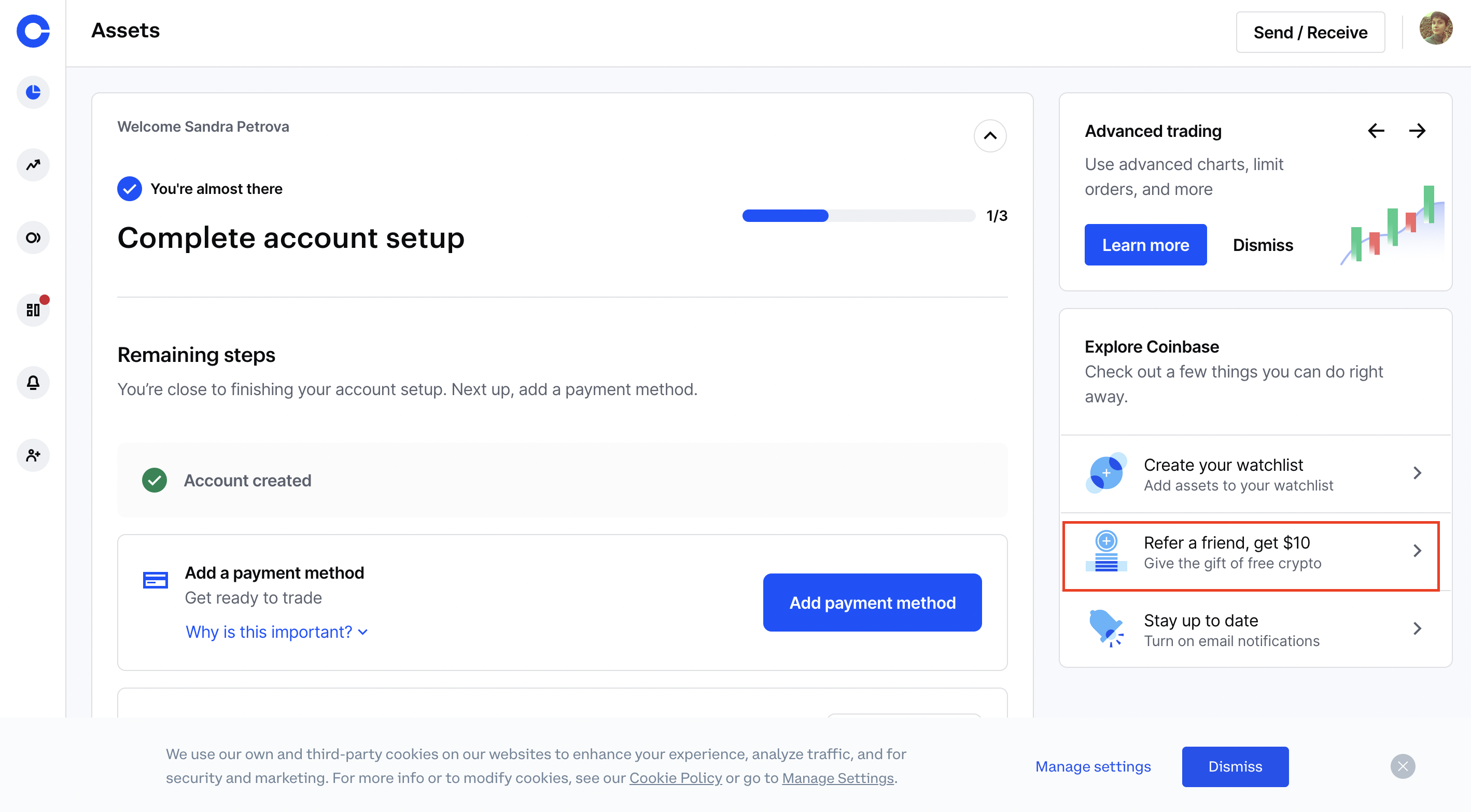 coinbase referral program