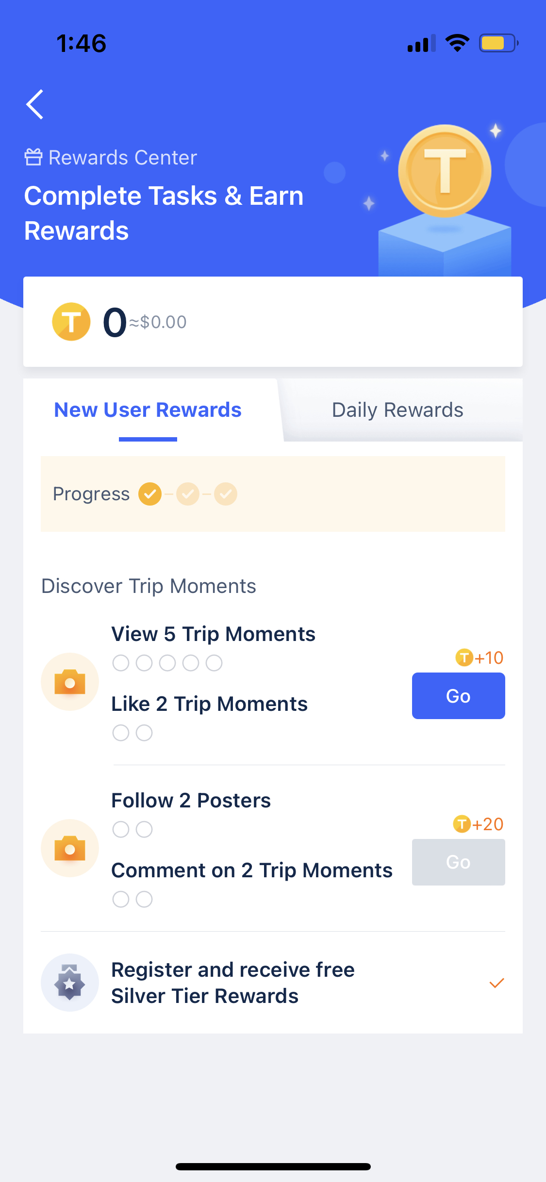 Trip.com rewards program