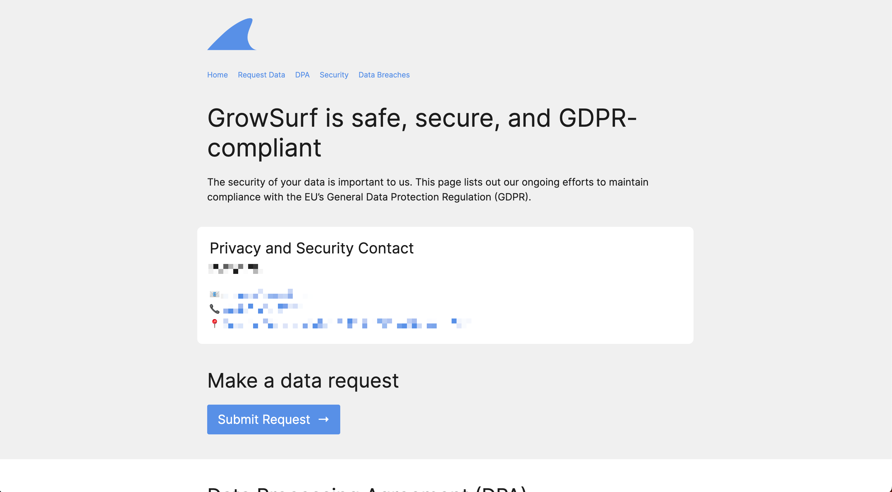 GrowSurf compliance portal