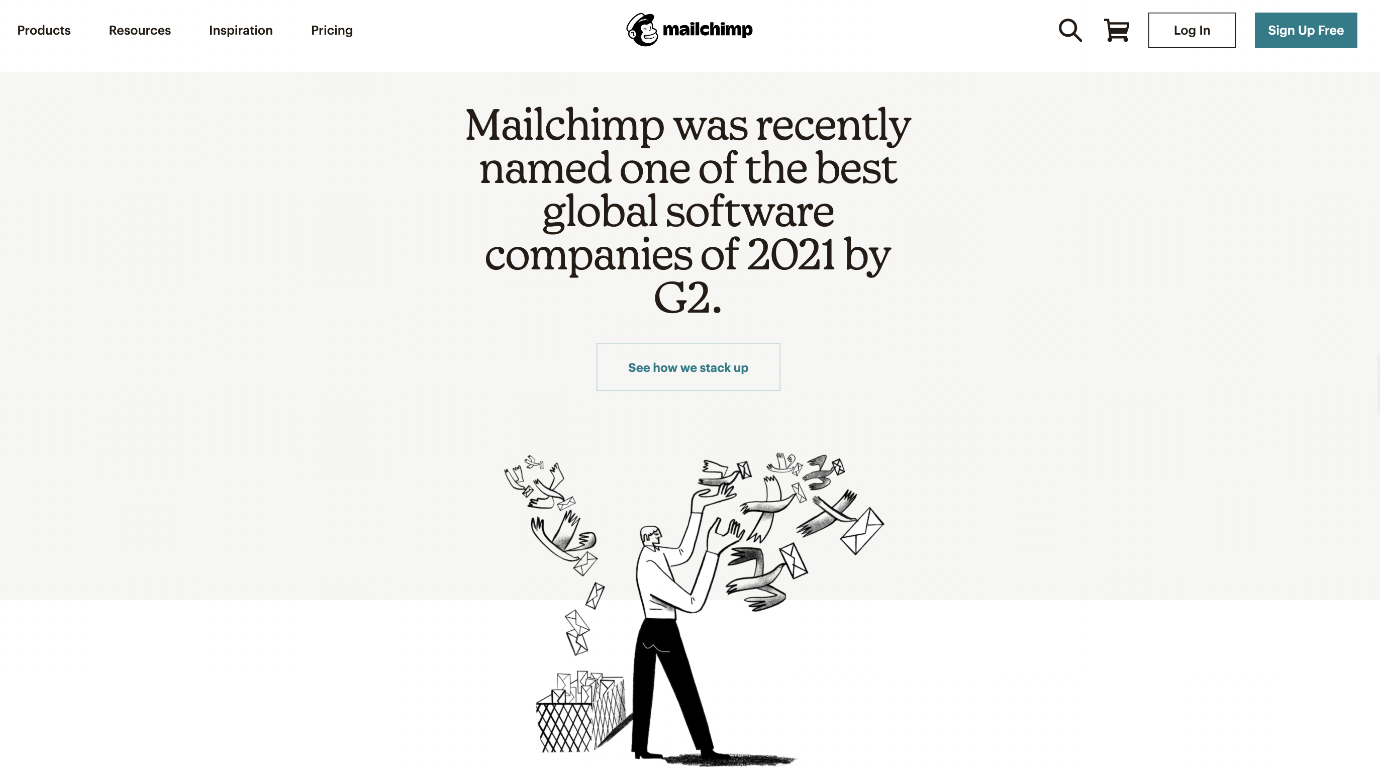 social proof example Mailchimp