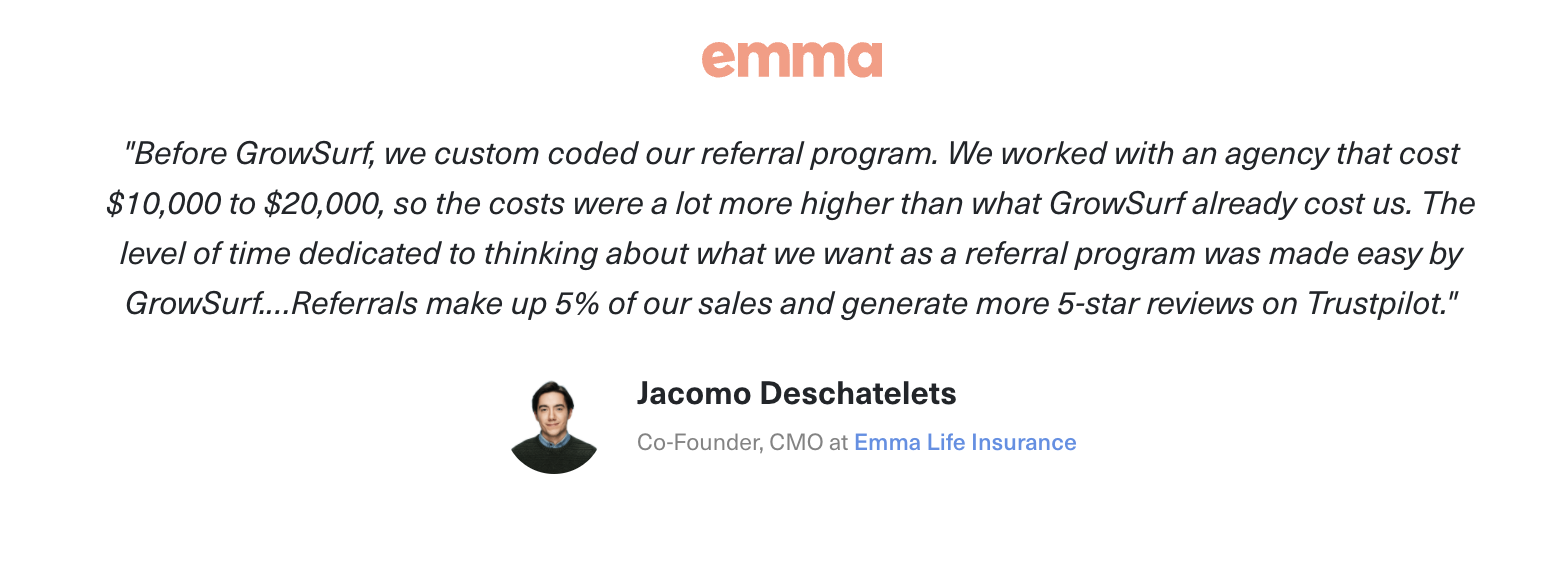 insurance company referral program example