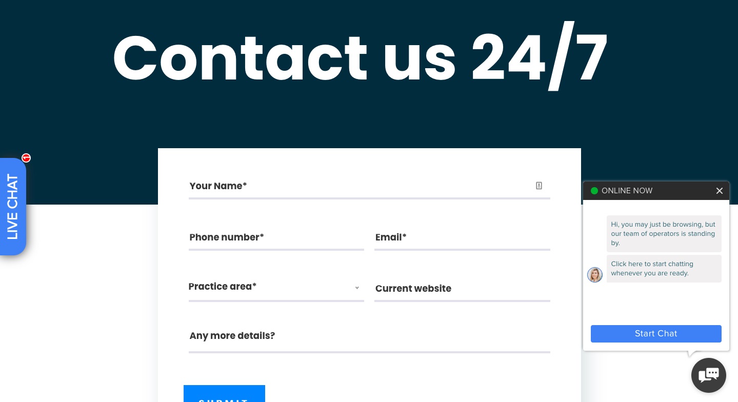 contact form signup example