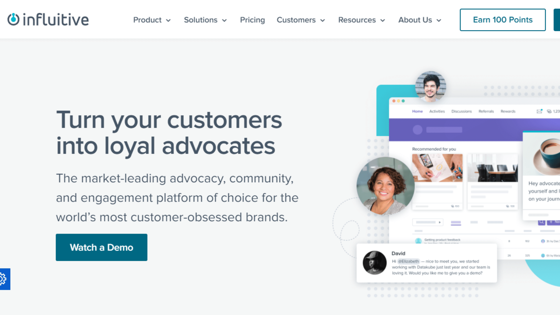 Influitive customer loyalty software