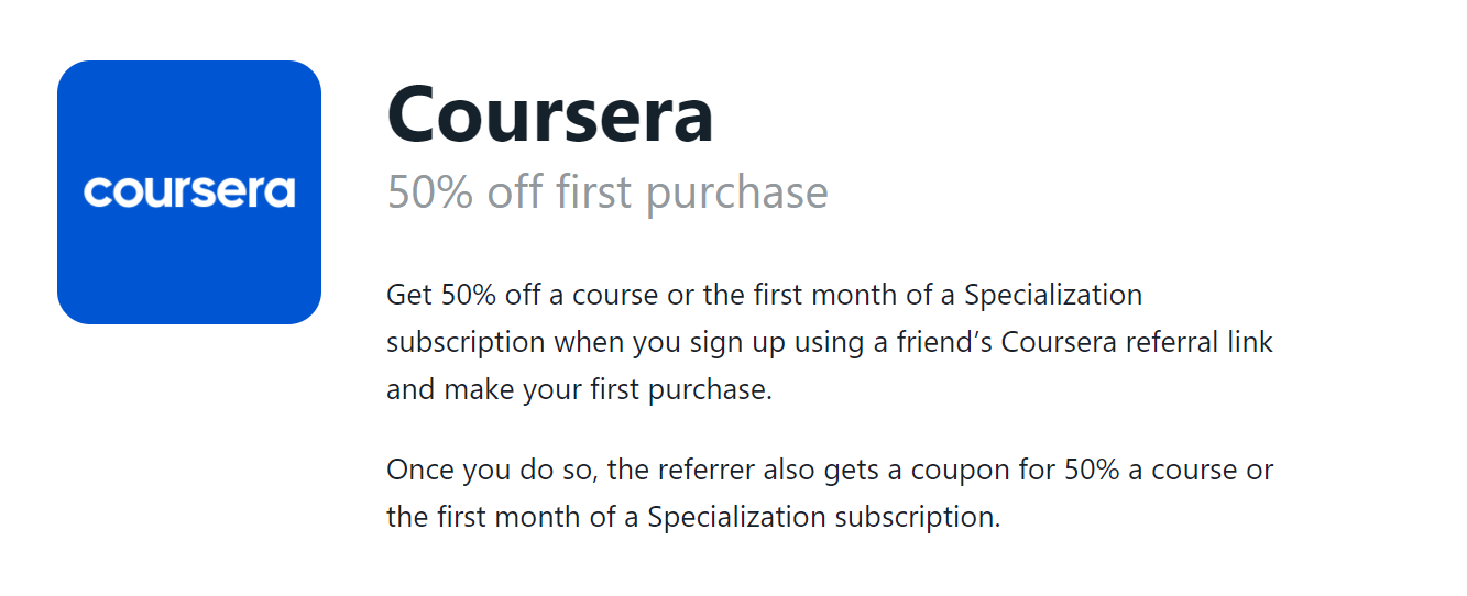 Coursera Referral Program