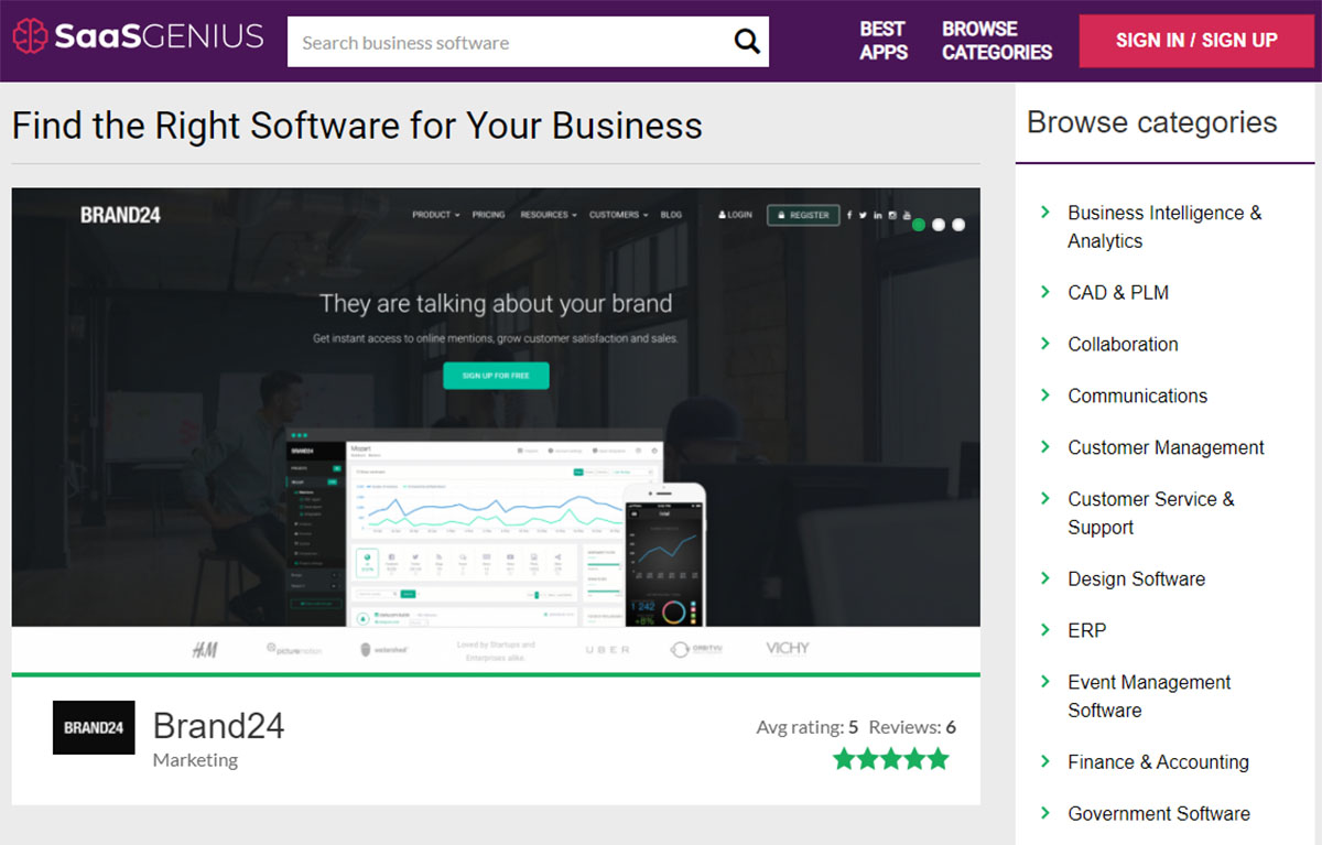 SaaSGenius software reviews platform