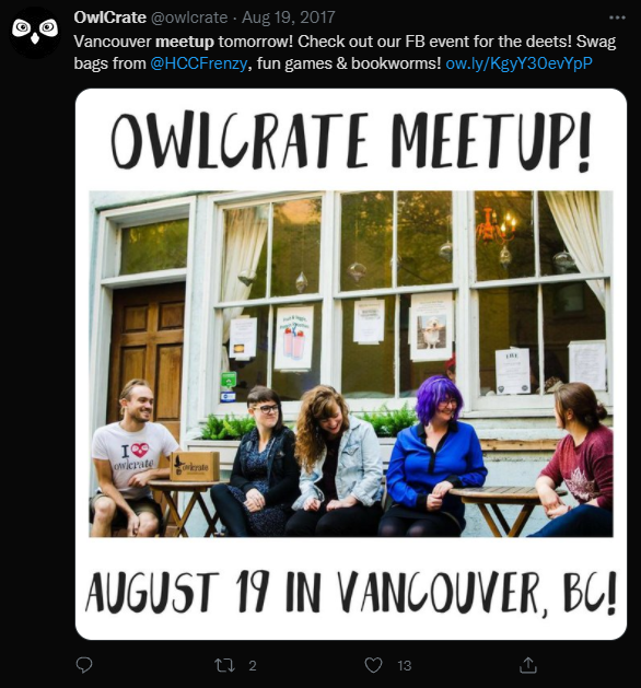 Owlcrate meetup