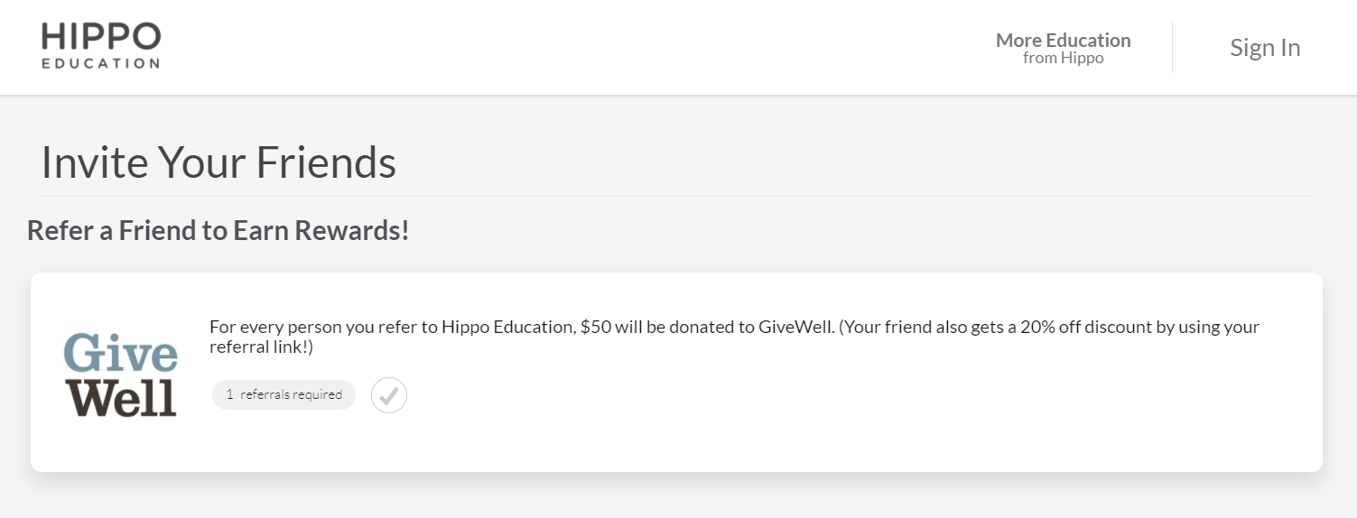 Hippo Education Referral Program