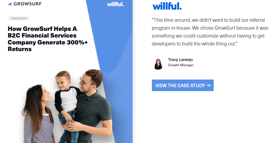 GrowSurf financial services case study