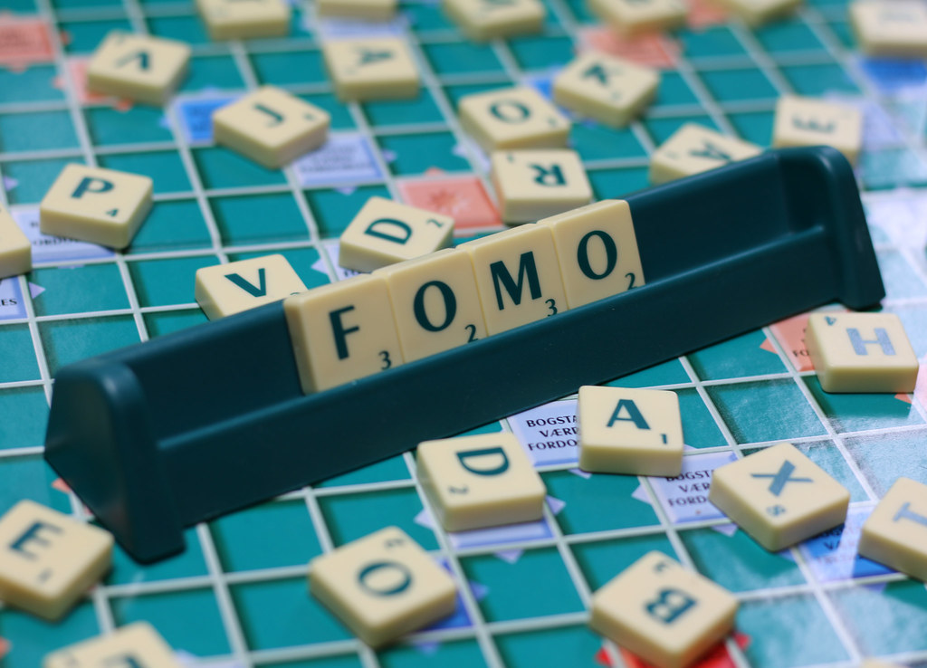 FOMO scrabble tiles