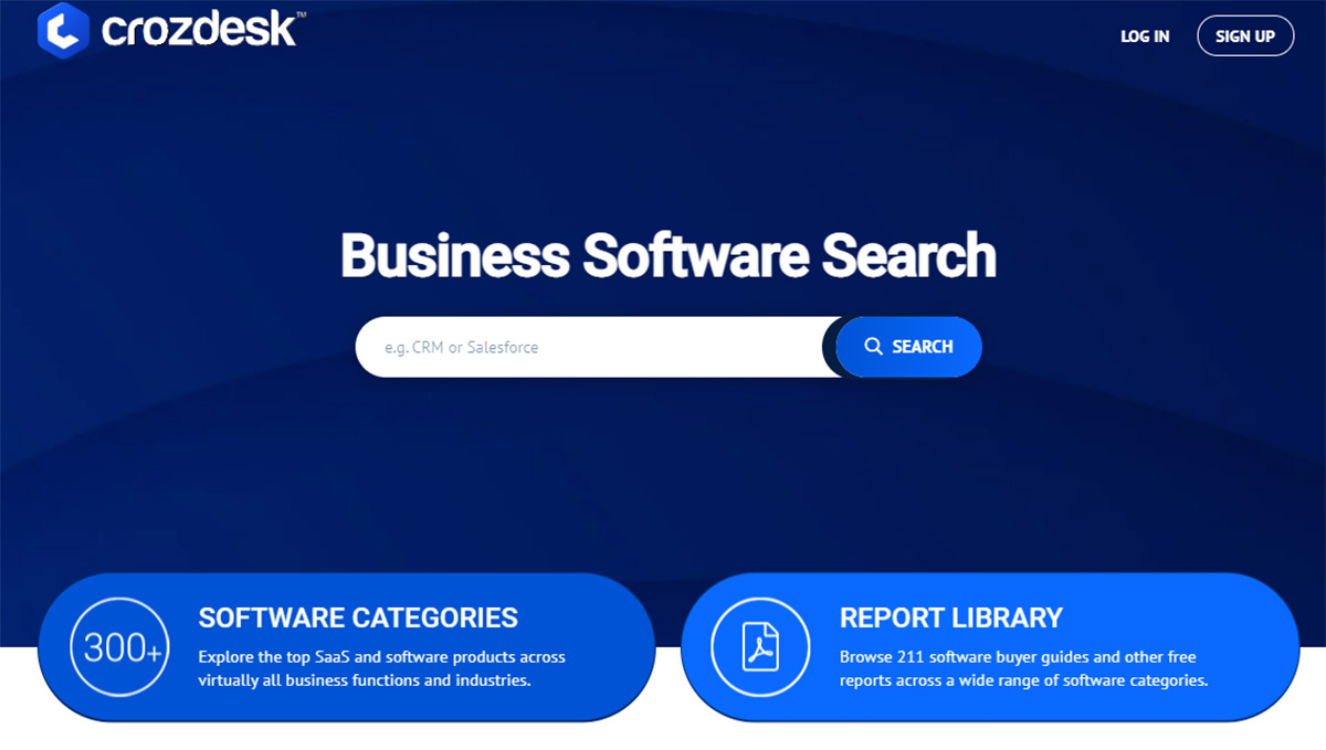 CrozDesk business software review website