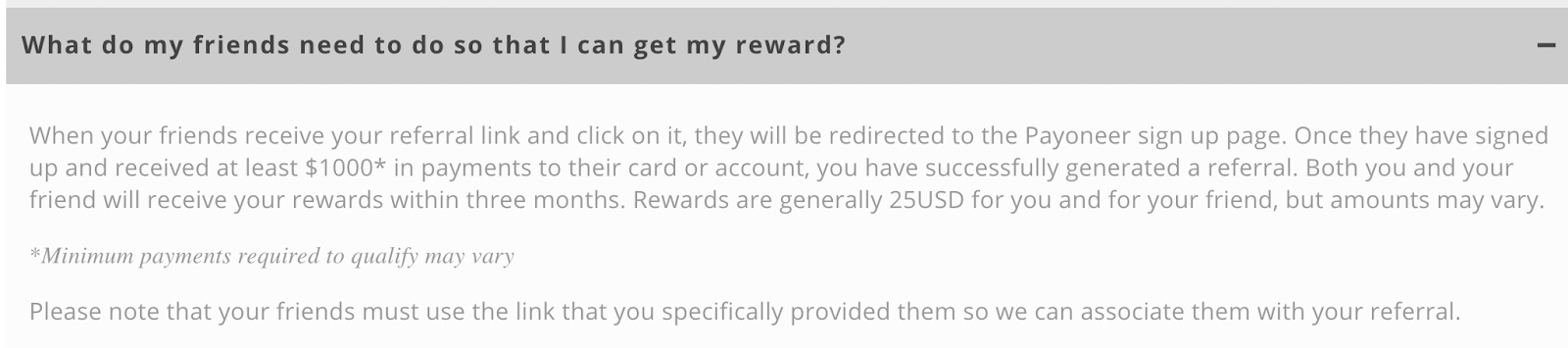 payoneer referral program faq