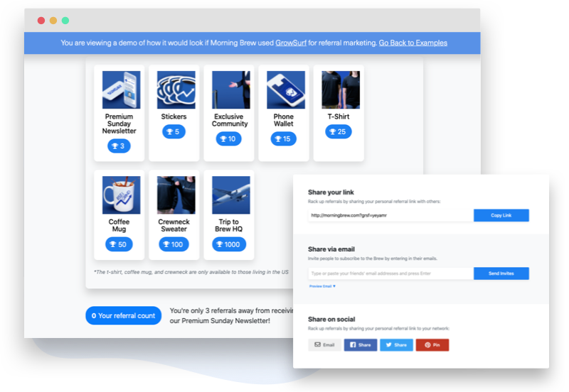 morning brew referral program