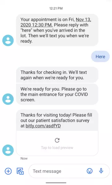 automated waitlist SMS paging notifications