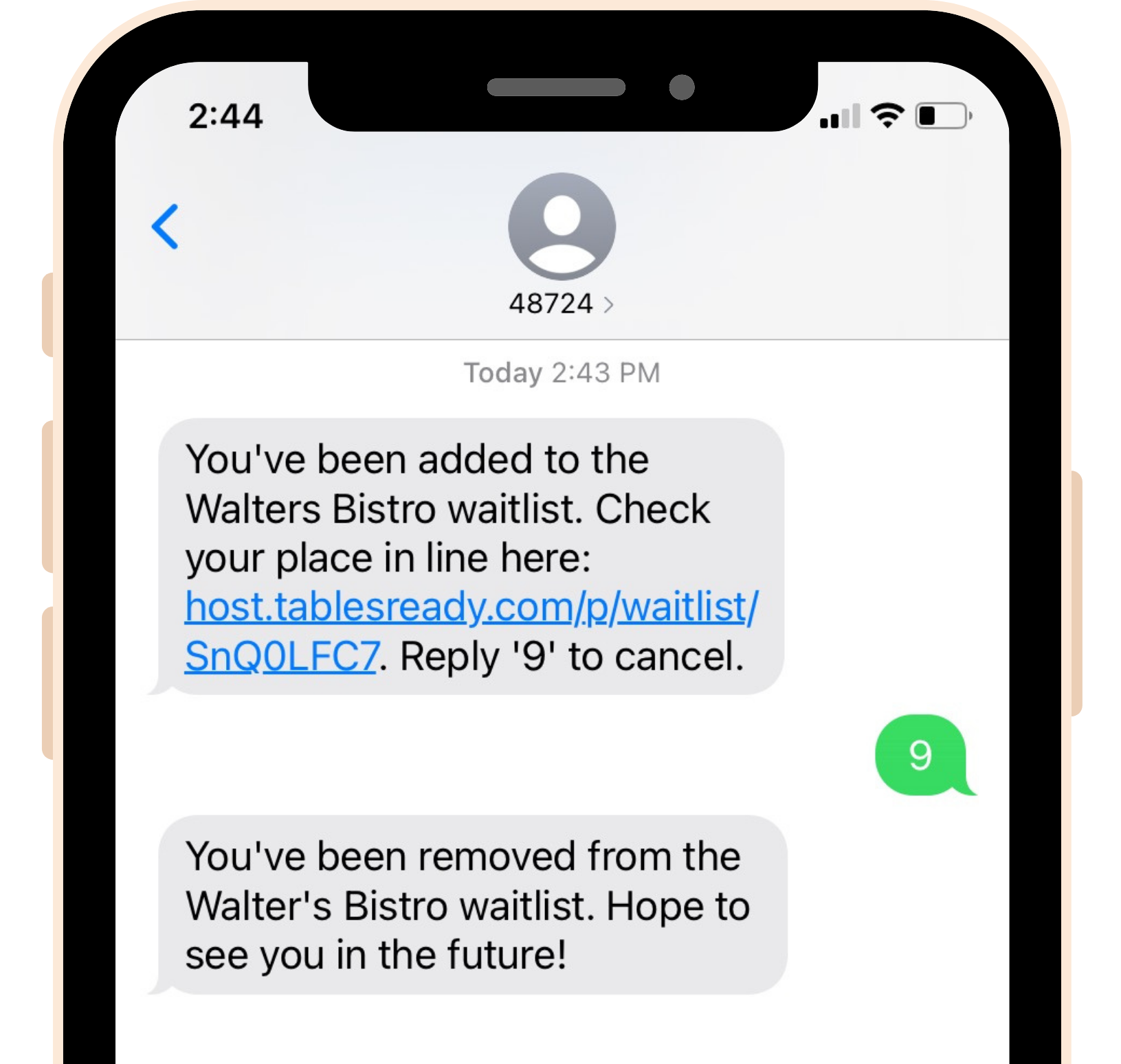 sms messaging automations to manage your waitlist