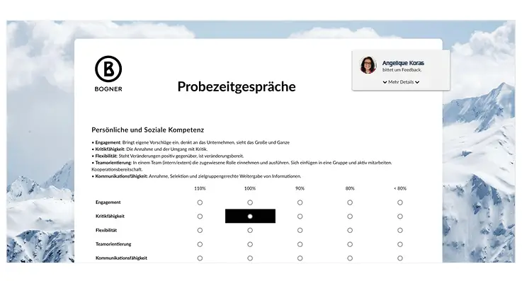 Screenshot aus easyreview