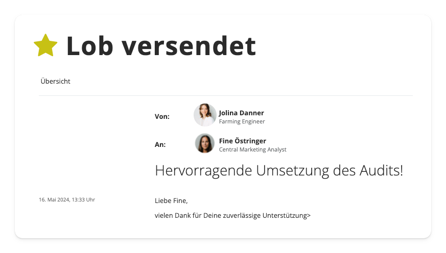 Screenshot von easyreview